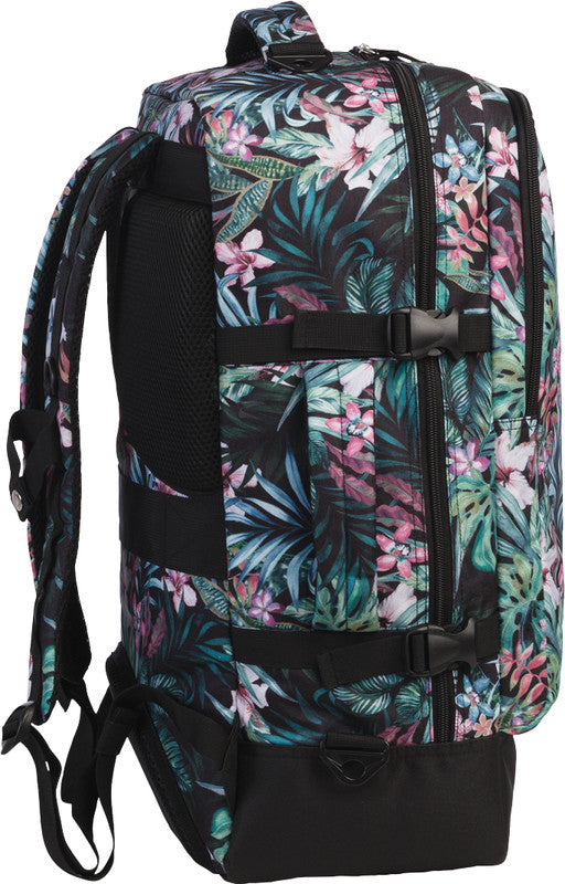 Bestway Cabin Pro Notebook-Rucksack – 40 l, wasserabweisend, Kunststoff, dunkelgrün/rosa
