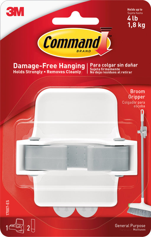 Command Besenhalter – Weiss, für Besen, Mopps