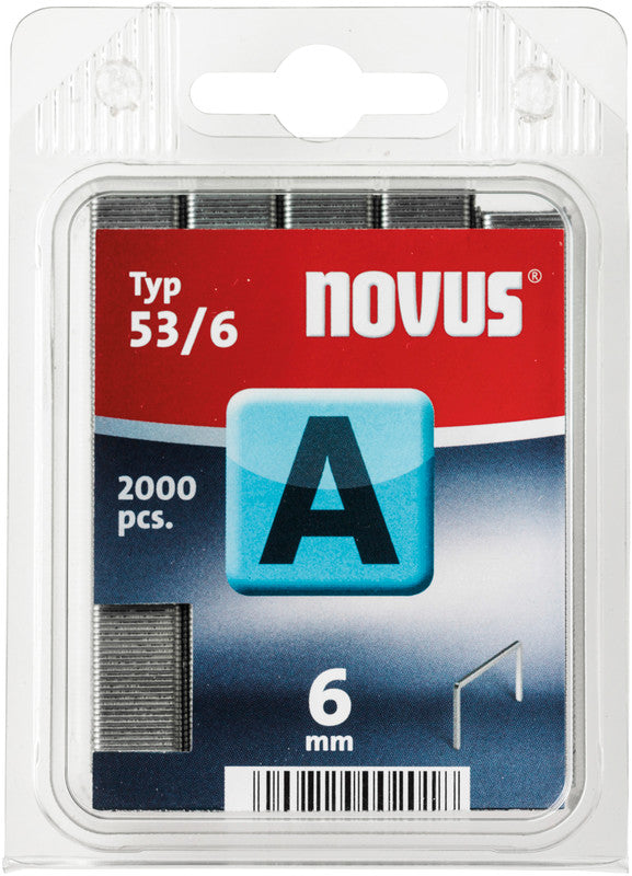 Novus Feindrahtklammern A 53/6 – 2'000 Stk – für J-29