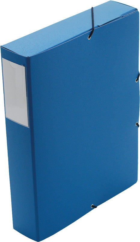 Erola Sammelmappe, für A4, Pressspan, blau, mit Gummizug