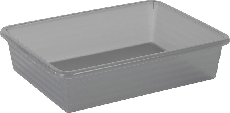 Rotho Formatkörbchen Linus – Kunststoff, Anthrazit, 25,5 × 6 × 19,5 cm