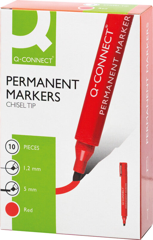 Q-Connect Permanent Marker – rot