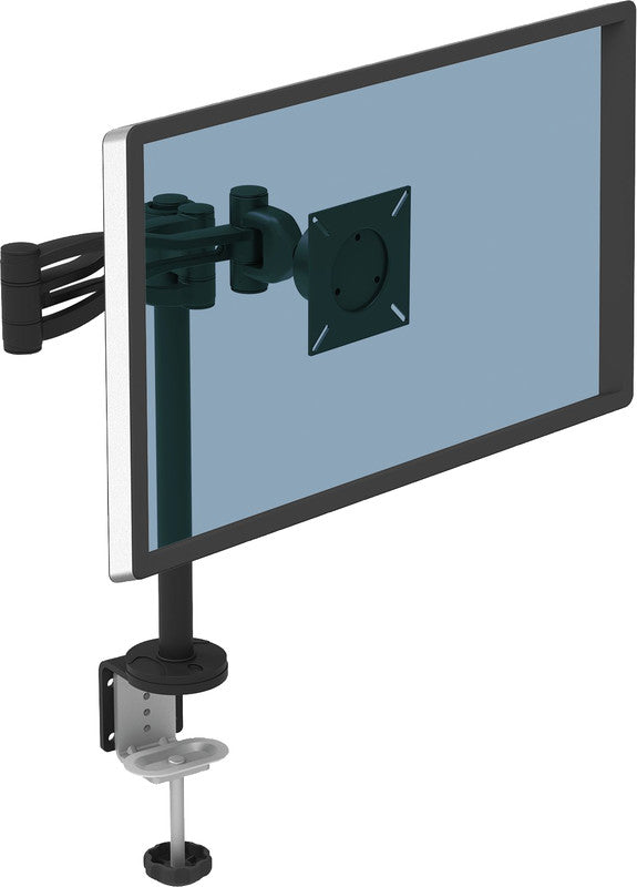 Fellowes Vista – Monitorhalterung, Tischklemme, bis 32", VESA 75 × 75/100 × 100 mm, 10 kg, neigbar +37°/−37°
