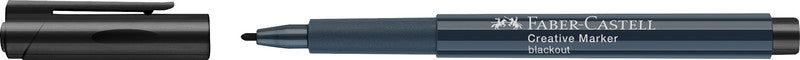 Faber-Castell Non-Permanent-Marker Creative – Rundspitze 1,5 mm – Blackout – trocken abwischbar