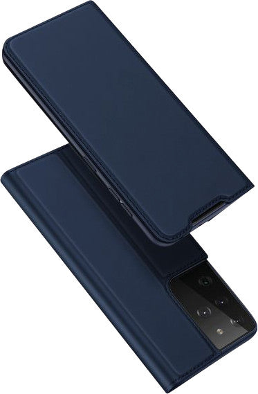 Dux Ducis Booklet-Hülle – für Samsung Galaxy S21 Ultra – dunkelblau – Kunstleder – mit Kartenfach