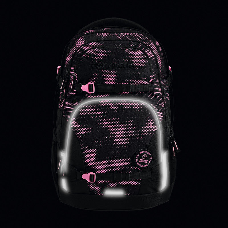 Coocazoo Rucksack Porter – Pink Illusion – 30/35 l – B 30,0 × H 44,0 × T 23,0 cm – aus rPET