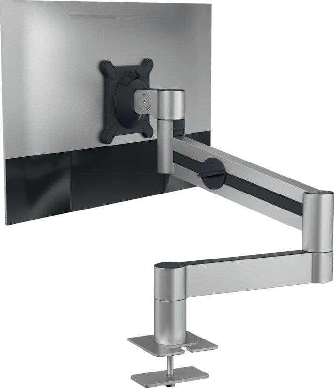 Durable Monitorarm, 1 Monitor, Tischdurchführung, bis 27", VESA 75 × 75/100 × 100 mm, 8 kg, silber
