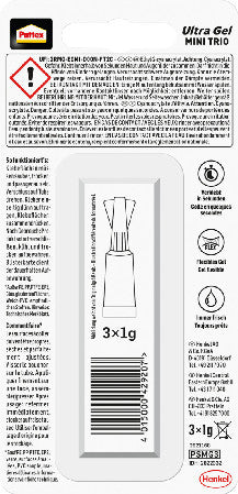 Pattex Sekundenkleber – Tube, permanent, transparent, tropffrei, 3×1 g