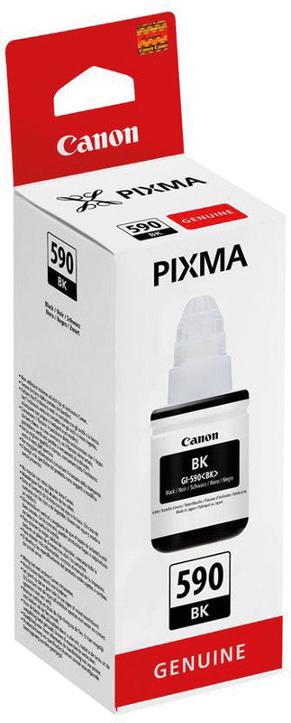 Canon Tintenpatrone GI-590BK, Schwarz, 135 ml – für Inkjetdrucker/Multifunktionsgeräte