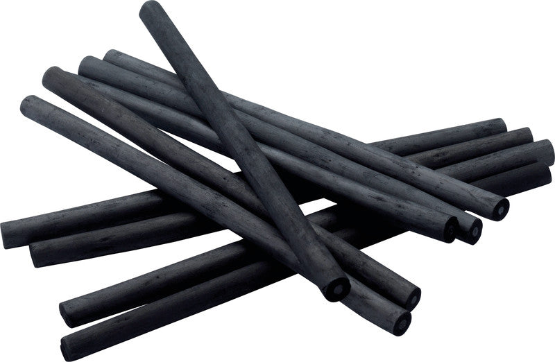 Talens Zeichenkohle – schwarz, Ø 7–12 mm, 20er-Pack, geruchsarm