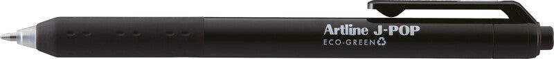 Artline J-Pop Eco-Green – Tintenroller-Set, Druckmechanik, 0,7 mm, farbig sortiert, 4er Etui