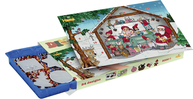 Hama Adventskalender Bügelperlen – ab 5 Jahren – ca. 5000 Bügelperlen – 430 × 275 × 40 mm