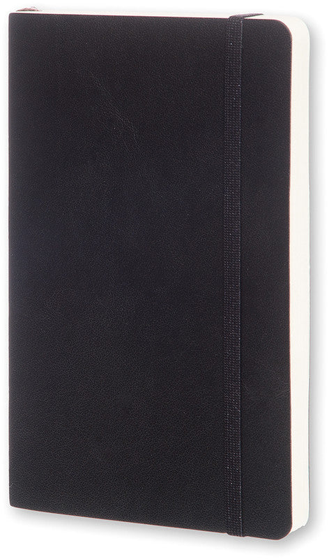 Moleskine Notizbuch, 90 × 140 mm, punktkariert, Leimbindung, Softcover, 192 Seiten, 70 g/m² – schwarz