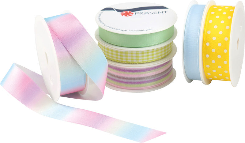 Präsent Geschenkband Everyday – Frühling – sortiert, verschiedene Breiten und Längen