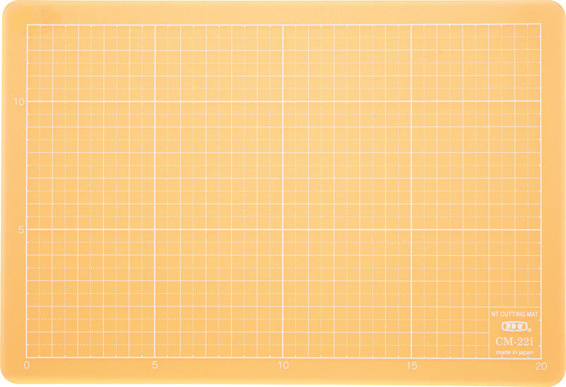 NT Cutter Schneidematte – 220 × 150 mm, Transparent Orange