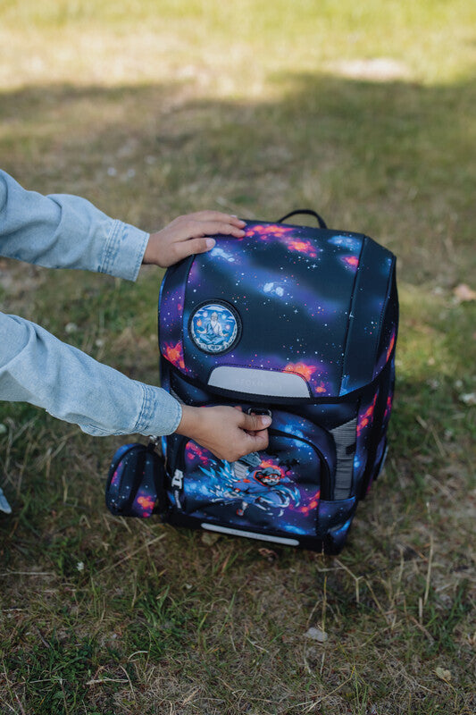 Beckmann Schulrucksack Classic 1st – 6-teilig – Ninja Elements – 24,0×37,0×25,0 cm – recyclingfähig