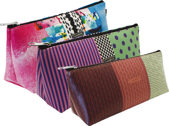 Makenotes Dots dreieckiges Schlamperetui, leer – Kunstleder – 21 × 9 × 7 cm