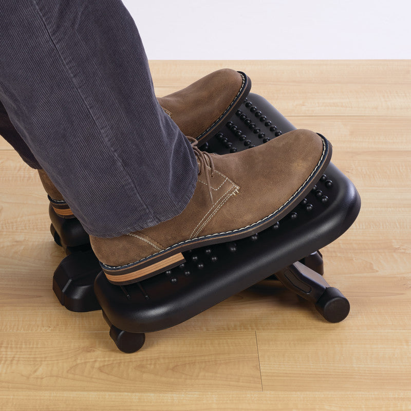 Kensington Fussstütze Solemassage – 43,2×39,2×3–7 cm, schwarz