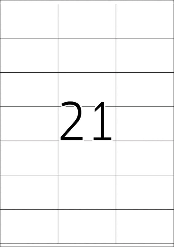 HERMA Blattetiketten, 70 mm × 42 mm, weiss, Papier, permanent, 500 Blatt