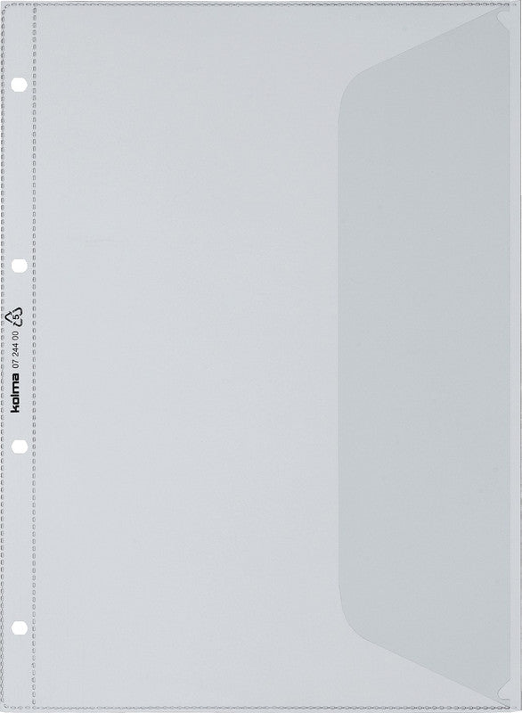 Kolma Sichtmappe A4 – Transparent, Kunststoff, Glänzend, 150 µm, 10er-Pack, 100% Rezyklierbar