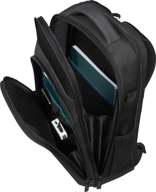 Samsonite Mysight Notebook-Rucksack – 16,5 l, Aufsteckfunktion, recyceltes PET (rPET), Schwarz
