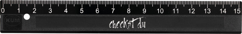 Kum Lineal – Kunststoff – 15 cm – Schwarz