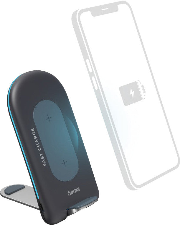 Hama Ladegerät – 15 W, Kabellos (Qi) – für Smartphones mit Qi-Standard