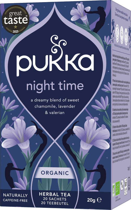 Pukka Teebeutel – Night Time – Kräutertee, Bio, kompostierbar – 20 Beutel