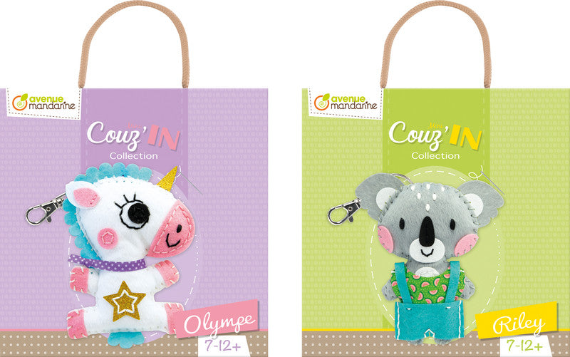 Avenue Mandarine Bastelset Nähen Einhorn Olympe – 7–12 Jahre – 150 × 190 × 30 mm