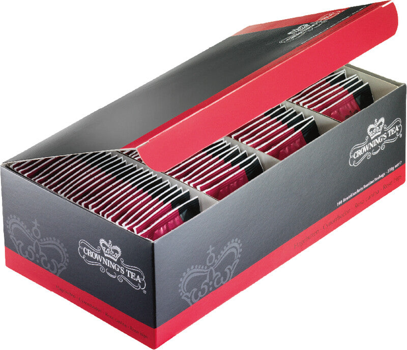 Crowning's Tea Teebeutel – Karton, 100 Beutel