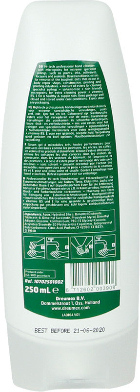 Dreumex Handreinigungspaste – 250 ml, Lavendelduft, lösungsmittel- und silikonfrei, für Extremverschmutzungen