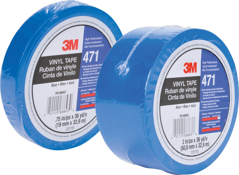 3M Vinylband 471 – 50,8 mm × 32,9 m, Blau