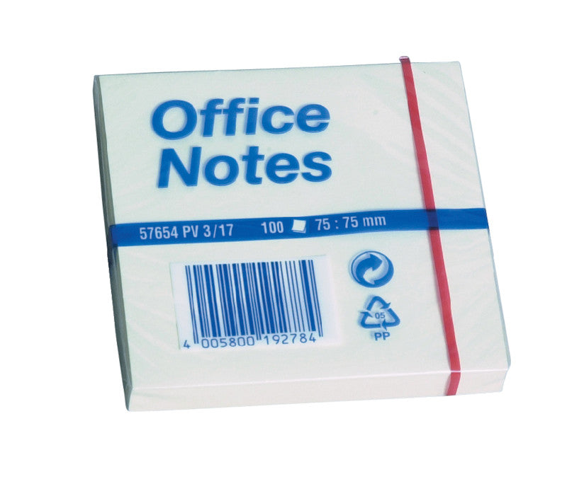 tesa Haftnotizen – 75 × 75 mm – gelb, 100 Blatt/Block, 1er-Pack
