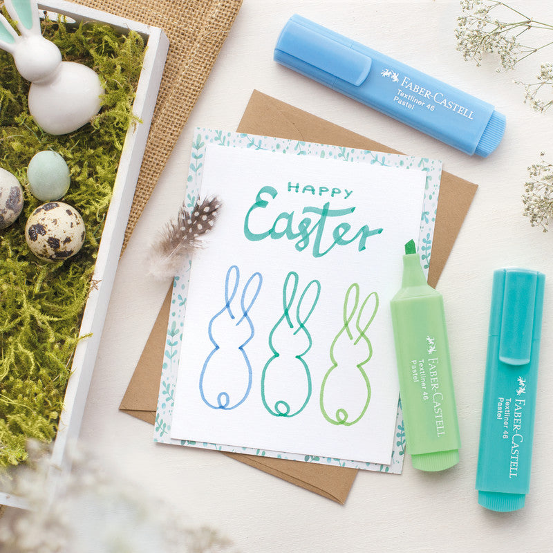 Faber-Castell Textmarker Ultramarin – Keilspitze, 1–5 mm, nachfüllbar