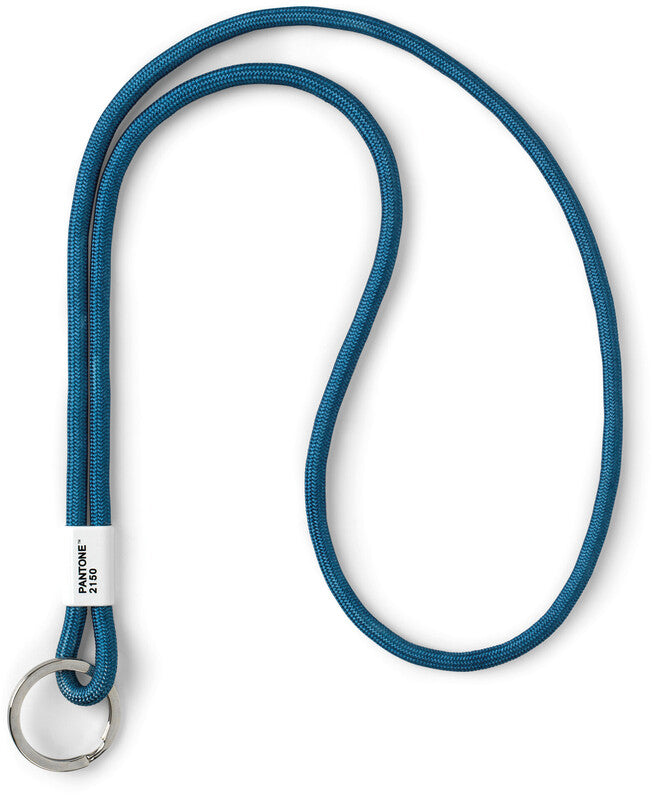Pantone by Copenhagen Schlüsselanhänger Key Chain Long – Schlüsselring, Nylon/Metall, Blau, Bandlänge 48 cm