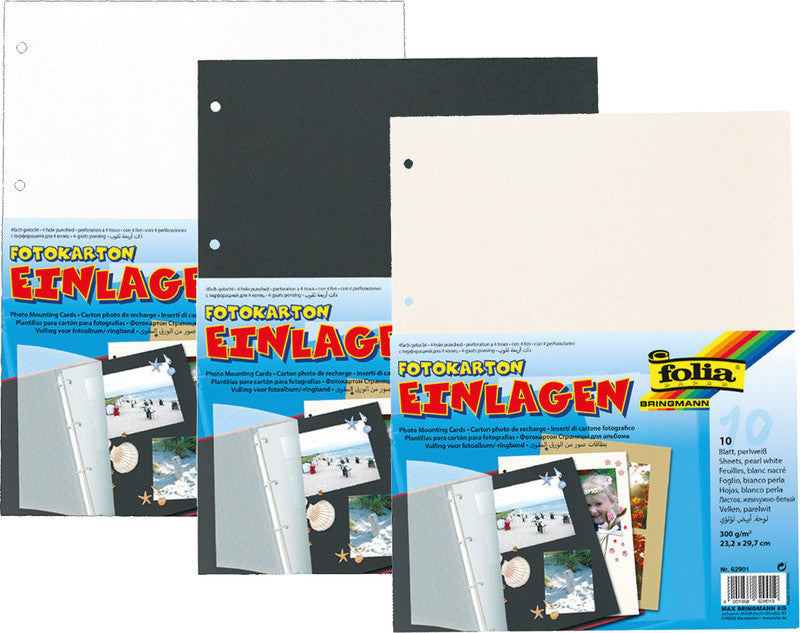 Folia Fotokarton – weiss – 23,2 × 29,7 cm, 10 Bogen