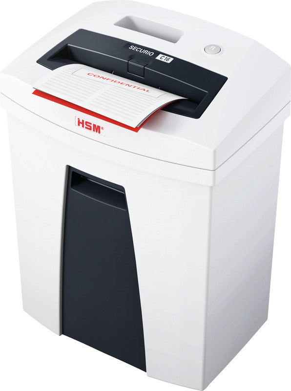 HSM Securio C16/3,9 – Aktenvernichter, DIN P-2, Streifenschnitt 3,9 mm, 14 Blatt, 25 l, A4
