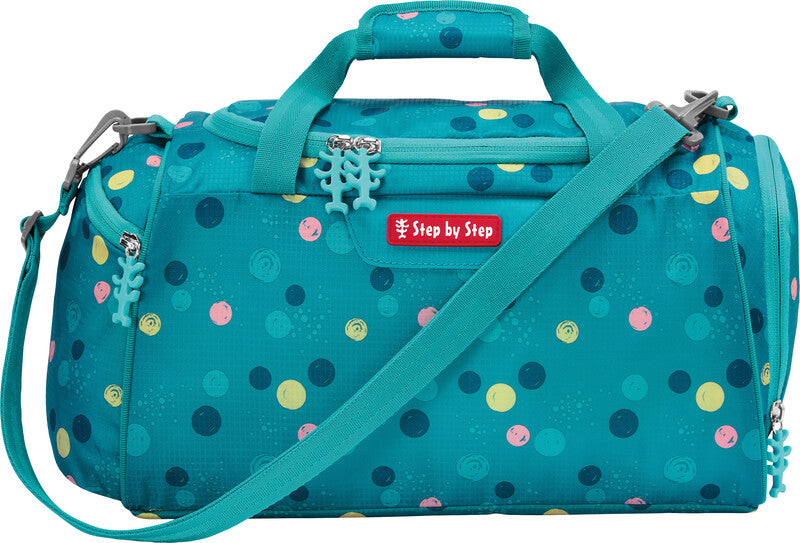 Step by Step Sporttasche CLOUD – 13 l, Motiv Turtle Josie, mit Schultergurt, wasserabweisend, 38 × 20 × 23 cm