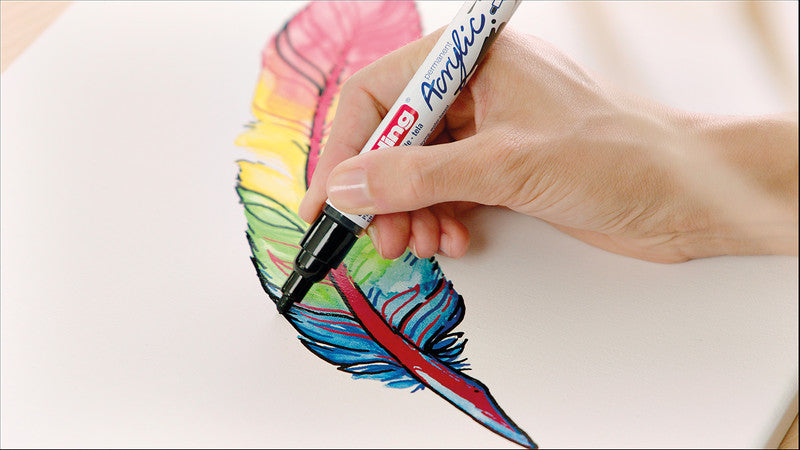 Edding Acrylmarker für Permanent-Marker – sortiert, 5er