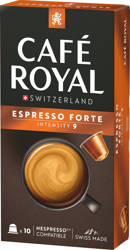 Café Royal Kaffeekapseln Espresso Forte – für Nespresso – Intensität 9 – 100 Kapseln