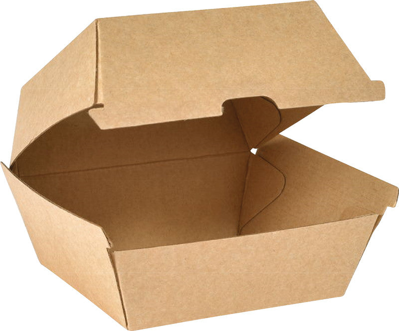 Duni Take-away-Box Karton – 500 ml, 105 × 84 × 102 mm, braun, 55 Stück