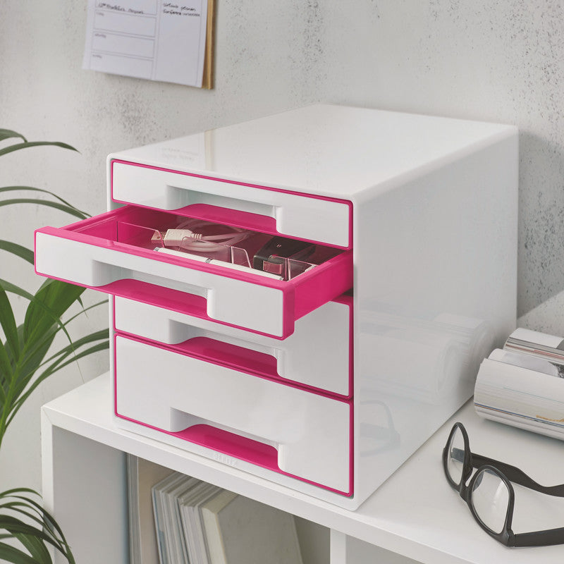 Leitz Aufbewahrungsbox – Pink, Weiss, Kunststoff (Polystyrol)