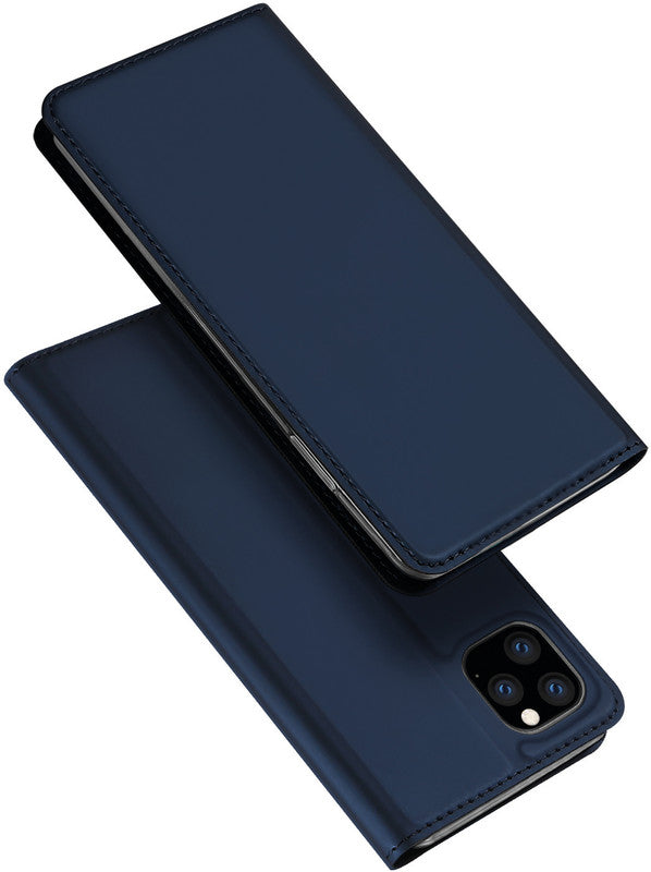 Dux Ducis Booklet-Hülle – für Apple iPhone 11 – dunkelblau – Kunstleder – mit Kartenfach, Magnetverschluss