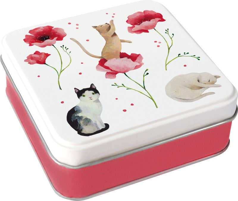 Grätz verlag Geschenkbox – Katzen – lebensmittelecht – 105 × 35 × 105 mm