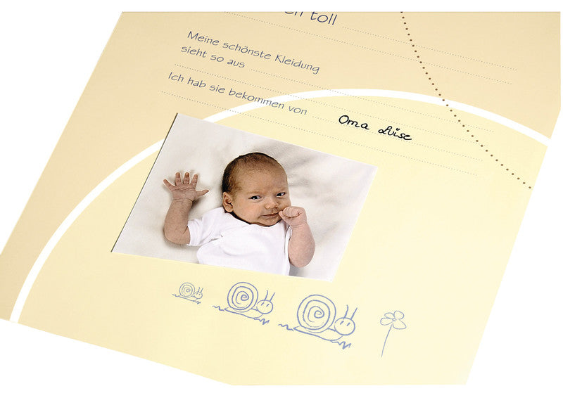Hama Baby Feel Baby-Tagebuch – 205 × 280 mm – 44 Seiten – gebunden, mehrfarbig, farbig illustriert