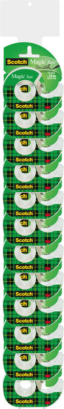 Scotch Büro-Klebeband Magic 810 – mit Abroller, permanent, matt, beschriftbar, 19 mm × 25 m, transparent