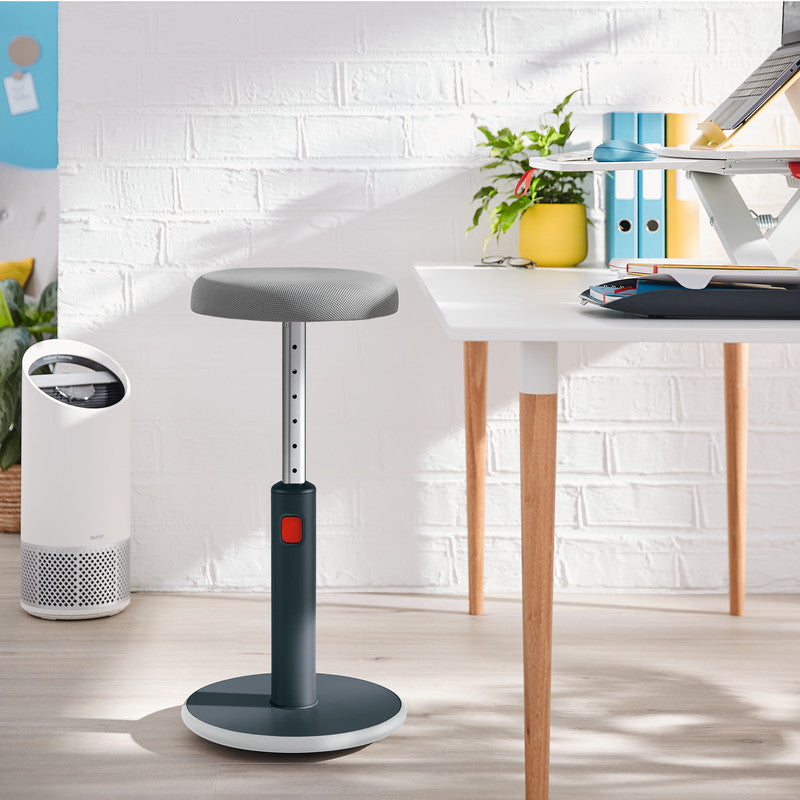 Leitz Hocker Ergo Cosy Active – Sitzhöhe 46–79 cm, 110 kg, grau