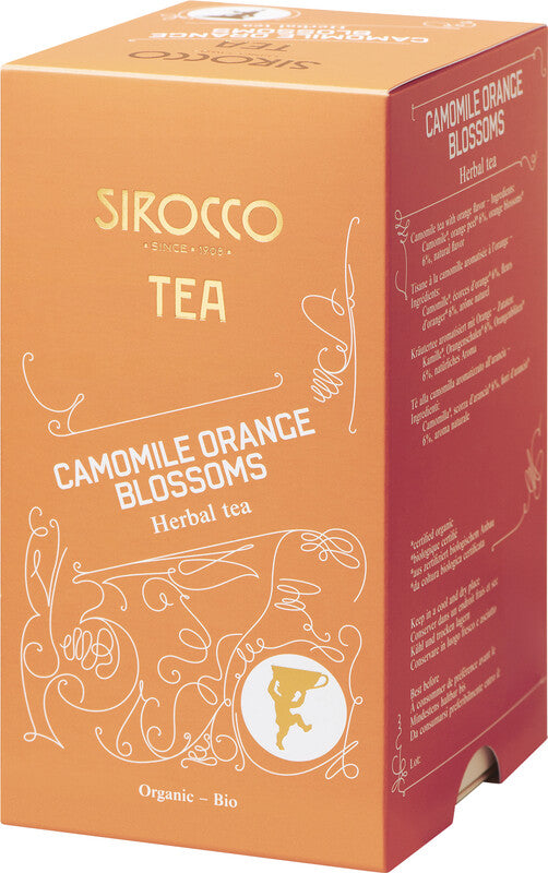 Sirocco Kamillen-Orangenblüten – Teebeutel, Bio-Kräutertee – 20 Beutel