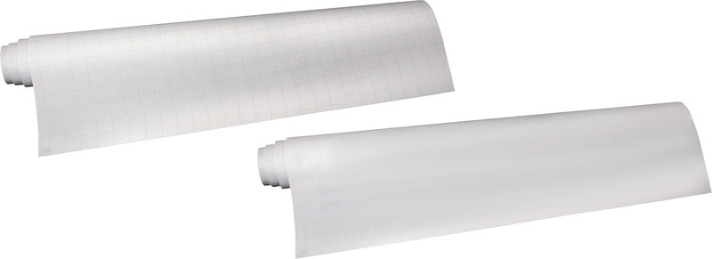 Q-connect Flipchart-Block – 68 × 99 cm, 20 Blatt/Block, Weiss, Papier, Perforiert, mit Lochung, Recycling