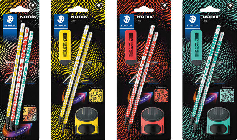 Staedtler Norix 181 Upcycling Bleistift HB, Mine Ø 2 mm, farbig sortiert